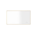 42 X 24Inch Led Mirror Bathroom Vanity Mirror With Back Light, Wall Mount Anti Fog Memory Large Adjustable Vanity Mirror Gold Aluminium