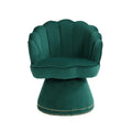 Coolmore Swivel Barrel Chair, Comfy Round Accent Sofa Chair For Living Room, 360 Degree Swivel Barrel Club Chair, Leisure Arm Chair For Nursery, Hotel, Bedroom, Office, Lounge Emerald Velvet