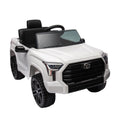 Officially Licensed Toyota Tundra Pickup,Electric Pickup Car Ride On For Kid, 12V Electric Ride On Toy,2.4G W Parents Remote Control,Electric Car For Kids,Three Speed Adjustable,Power Display White Plastic