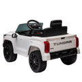 Officially Licensed Toyota Tundra Pickup,Electric Pickup Car Ride On For Kid, 12V Electric Ride On Toy,2.4G W Parents Remote Control,Electric Car For Kids,Three Speed Adjustable,Power Display White Plastic