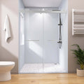 Frameless Double Sliding Shower, 57