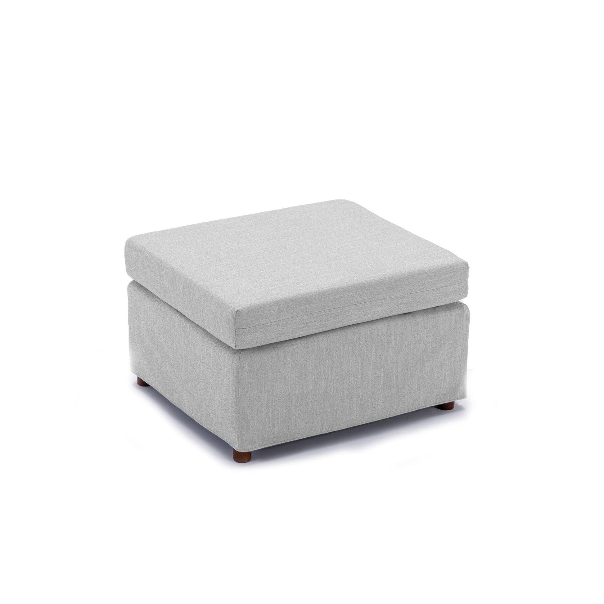 3 Seat Module Sectional Sofa Couch With 1 Ottoman,Seat Cushion And Back Cushion Removable And Washable,Light Grey Light Grey Wood Primary Living Space Soft Modern Rubberwood Foam Linen 3 Seat