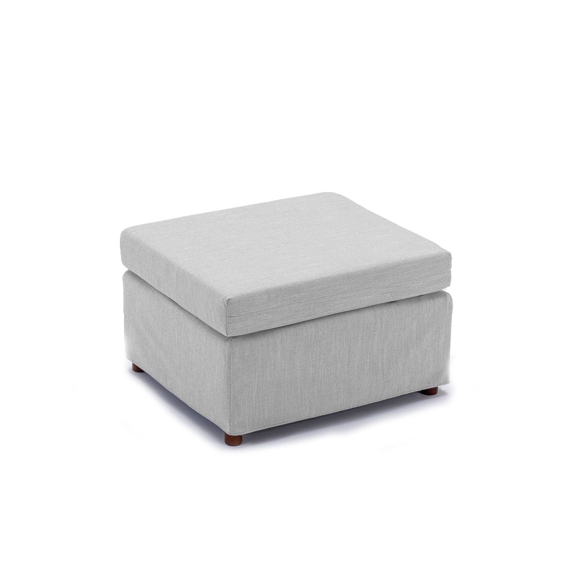 4 Seat Module Sectional Sofa Couch With 1 Ottoman,Seat Cushion And Back Cushion Removable And Washable,Light Grey Light Grey Wood Primary Living Space Soft Modern Rubberwood Foam Linen 4 Seat