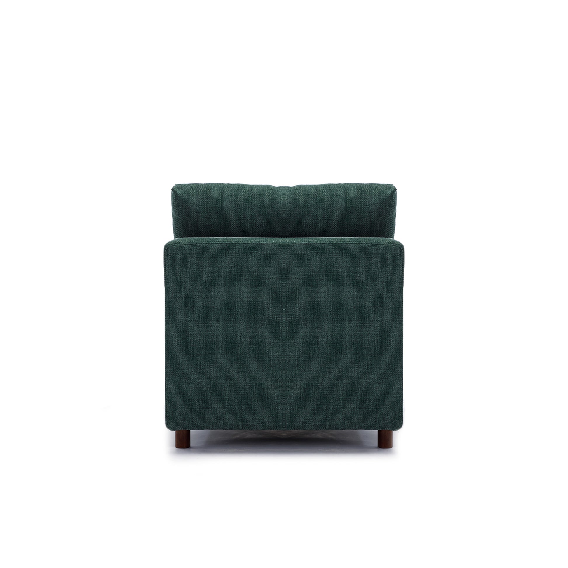 Middle Module Fabric Linen For Modular Sofa Sectional Sofa Couch Accent Armless Chair, Cushion Covers Non Removable And Non Washable,Green Green Wood Primary Living Space Soft Cushion Back Modern Rubberwood Armless Foam Linen 1 Seat