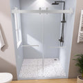 Frameless Double Sliding Shower, 57