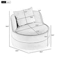 360 Degree Swivel Accent Chair Velvet Modern Upholstered Barrel Chair Over Sized Soft Chair With Seat Cushion For Living Room, Bedroom, Office, Apartment, Green Green Foam Velvet