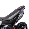 12V Electric Kid Ride On Motorcycle, Apulia Licensed Motorcycle For Kids, Battery Powered Kids Ride On Motorcycle Blue, 2 Wheels Motorized Vehicles Children Toys,Led Headlights Blue Polyethylene