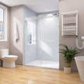 Frameless Double Sliding Shower, 57