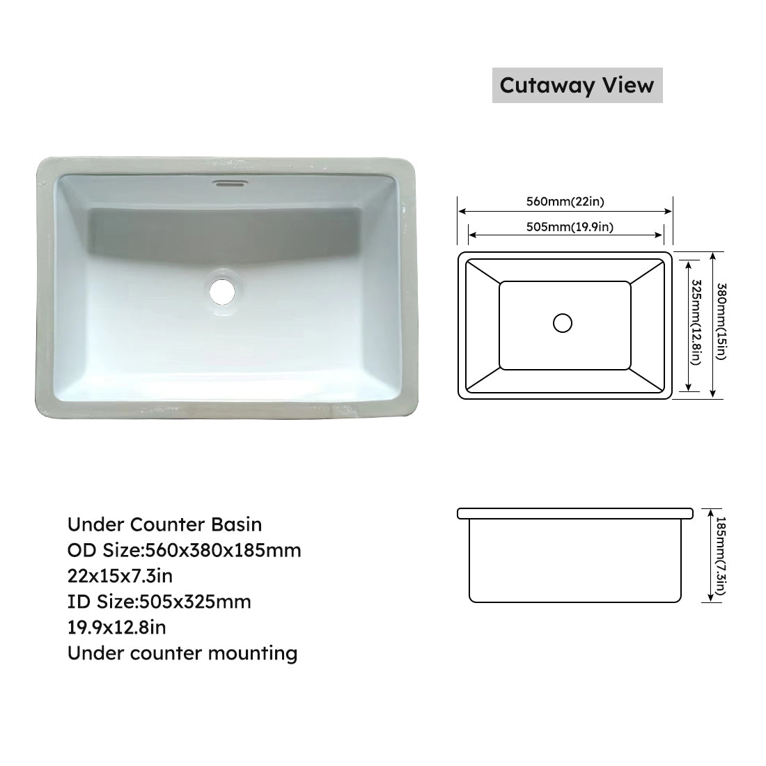 37Inch Bathroom Vanity Top Stone Carrara Gold Style Tops With Rectangle Undermount Ceramic Sink And Single Faucet Hole White Sintered Stone