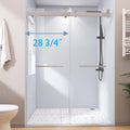 Frameless Double Sliding Shower, 57