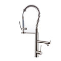 Kitchen Faucet With Pull Down Sprayer Brushed Nickel Stainless Steel Single Handle Kitchen Sink Faucets Brushed Nickel Kitchen Contemporary Ceramic Brass