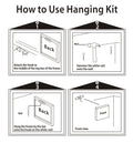 1Pc Framed Canvas Wall Art Decor Painting For Year,Happy Year Count Down Gift Painting For Year Gift,Decoration For Chrismas Eve Office Living Room, Bedroom Decor 4028In Thickness 1.5Inch Rectangle Framed Multicolor Year'S Oversized 41In Canvas Cultures