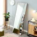 Clean And Beautiful Solid Wood Frame Full Length Mirror, Dressing Mirror, Bedroom Porch, Decorative Mirror, Clothing Store, Floor Standing Large Mirror, Wall Mounted. 65 