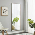 Clean And Beautiful Solid Wood Frame Full Length Mirror, Dressing Mirror, Bedroom Porch, Decorative Mirror, Clothing Store, Floor Standing Large Mirror, Wall Mounted. 65 