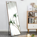 Clean And Beautiful Solid Wood Frame Full Length Mirror, Dressing Mirror, Bedroom Porch, Decorative Mirror, Clothing Store, Floor Standing Large Mirror, Wall Mounted. 65 