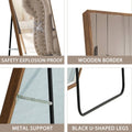 Clean And Beautiful Solid Wood Frame Full Length Mirror, Dressing Mirror, Bedroom Porch, Decorative Mirror, Clothing Store, Floor Standing Large Mirror, Wall Mounted. 65 