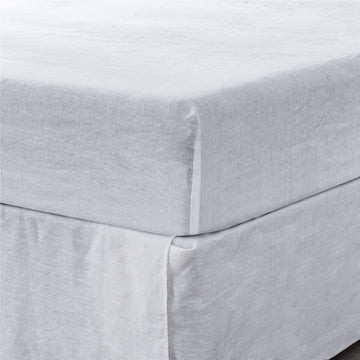 Fitted Queen Sheet 1 Pc, Bed Sheets Queen Size, Linen Sheets Queen Size, Hotel Sheets, White Sheets,& Fade Resistant Queen Sheets White Linen Linen