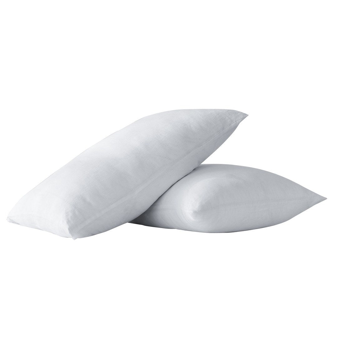King Size Pillow Cases Set Of 2, White Pillow Cases Set Of 2, Pillow Cases King, Premium Soft Linen Pillow Case With Envelope Enclosure 20"X36" White Linen Linen