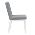 5 Piece Dining Set Retro Round Table With 4 Upholstered Chairs For Living Room, Dining Room Creamy White Cream White Rubber Wood