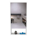 Medicine Cabinet Irvine, One External Shelf, White Finish White Particle Board