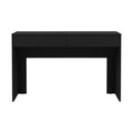 Computer Desk Aberdeen, Two Drawers, Black Wengue Finish Black Particle Board