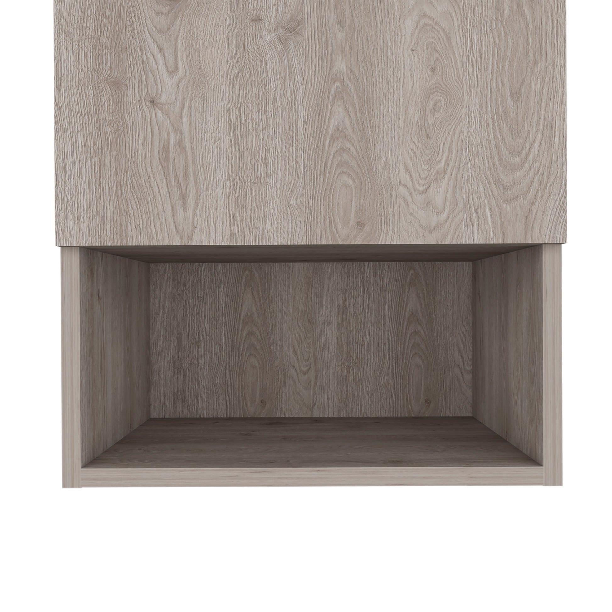 Medicine Cabinet Porto, Two Internal Shelves, Light Gray Finish Light Gray Particle Board