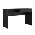 Computer Desk Harrisburg, One Drawer, Black Wengue Finish Black Particle Board