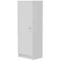 Pantry Miami, Single Door Cabinet, White Finish White Particle Board