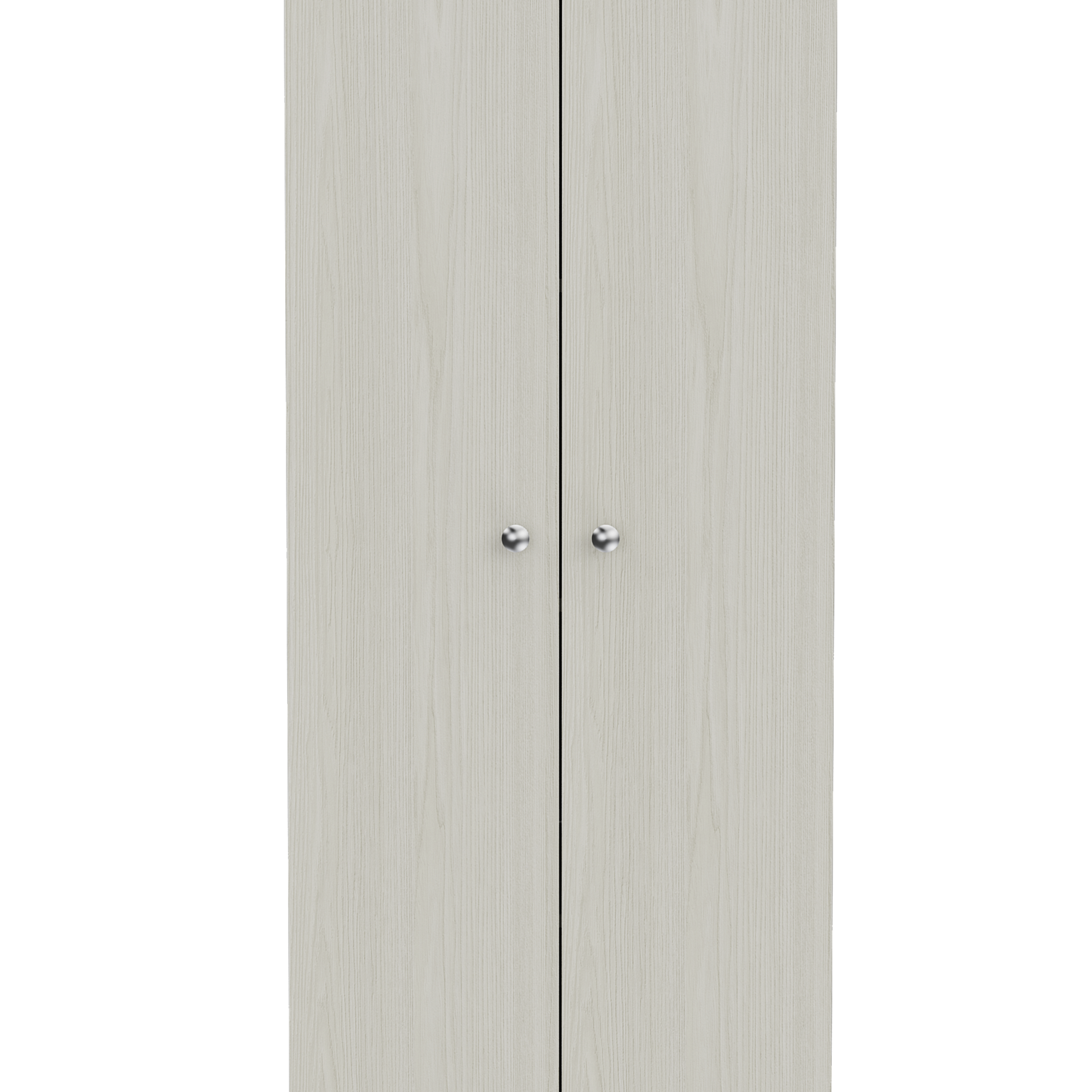 Storage Cabinet Pipestone, Double Door, Pearl Finish White Particle Board