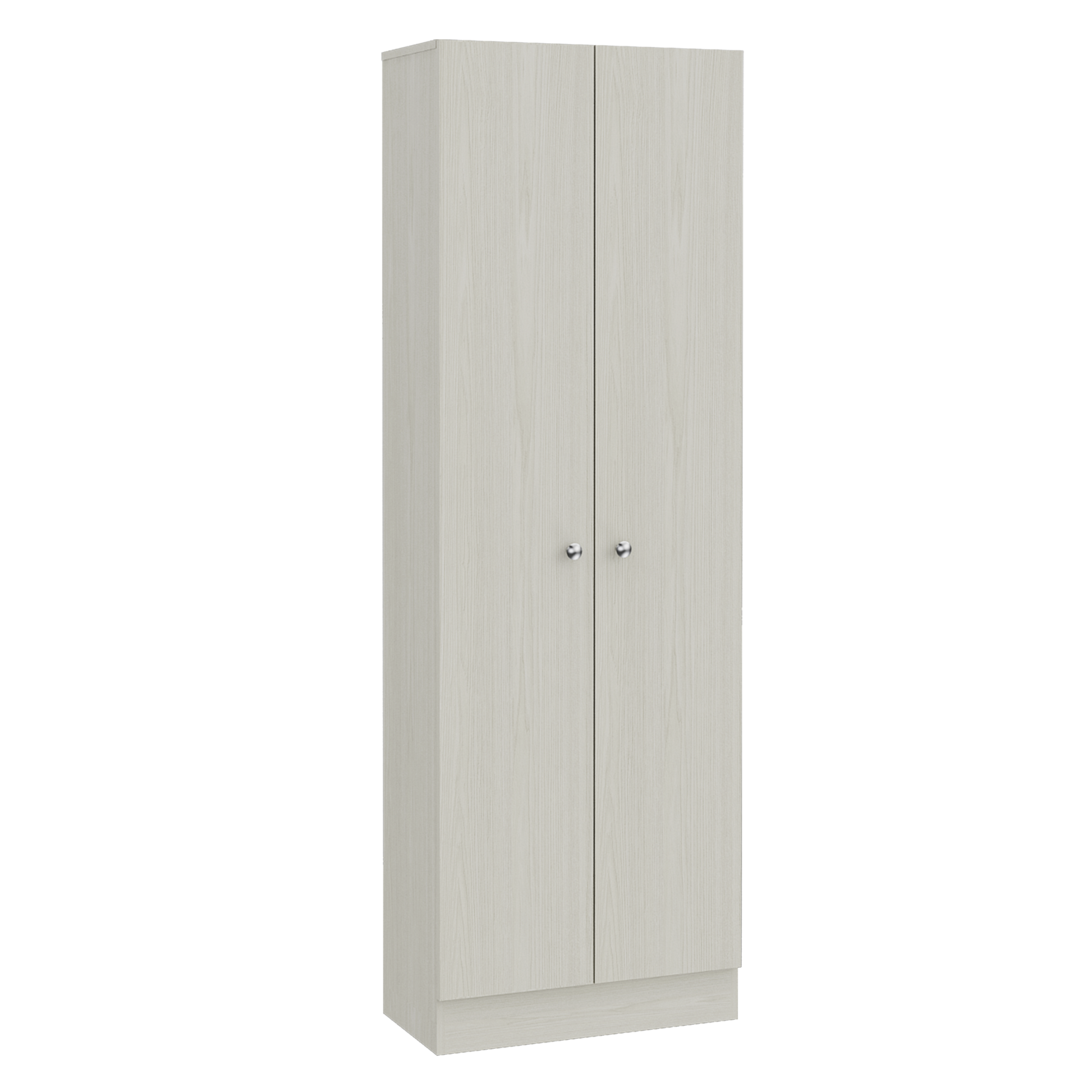 Storage Cabinet Pipestone, Double Door, Pearl Finish White Particle Board