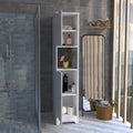 Linen Cabinet Albany, Four Interior Shelves, White Finish White Particle Board