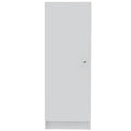 Pantry Miami, Single Door Cabinet, White Finish White Particle Board