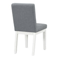 5 Piece Dining Set Retro Round Table With 4 Upholstered Chairs For Living Room, Dining Room Creamy White Cream White Rubber Wood
