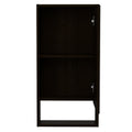 Medicine Cabinet Irvine, One External Shelf, Black Wengue Finish Black Particle Board