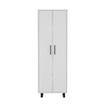 Multistorage Manacor, Five Shelves, White Finish White Particle Board