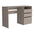 Computer Desk San Diego, One Shelf, Light Gray Finish Light Gray Particle Board