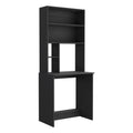 Computer Desk Monroe, Four Shelves, Black Wengue Finish Black Particle Board