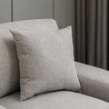 Modern Mid Century Indoor Oversized Chaise Lounger Comfort Sleeper Sofa With Pillow And Soild Wood Legs, Linen, Gray Gray Linen