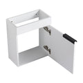 Soft Close Doors Bathroom Vanity With Sink,16 Inch For Small Bathroom Gloss White 1 Bathroom Wall Mounted Plywood