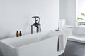 Freestanding Bathtub Faucet With Hand Shower Oil Rubbed Bronze Metal