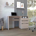 Computer Desk San Diego, One Shelf, Light Gray Finish Light Gray Particle Board