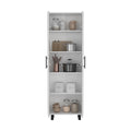 Multistorage Manacor, Five Shelves, White Finish White Particle Board