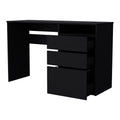 Computer Desk San Diego, One Shelf, Black Wengue Finish Black Particle Board