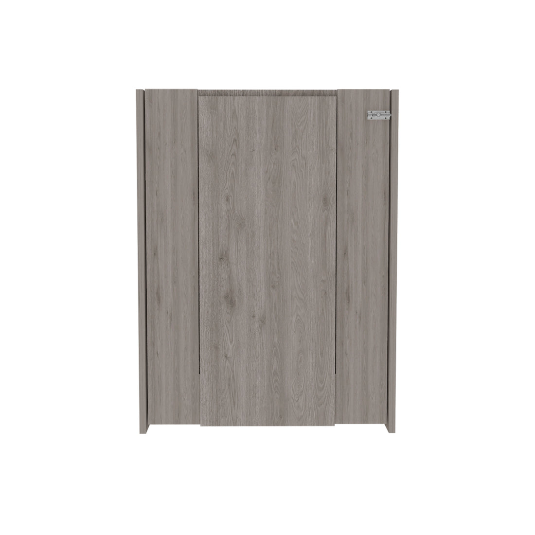 Foldable Table Tacoma, Seven Interior Shelves, Light Gray Finish Light Gray Particle Board