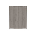 Foldable Table Tacoma, Seven Interior Shelves, Light Gray Finish Light Gray Particle Board