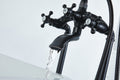 Freestanding Bathtub Faucet With Hand Shower Oil Rubbed Bronze Metal