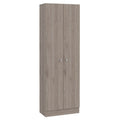 Storage Cabinet Pipestone, Double Door, Light Gray Finish Light Gray Particle Board