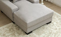 Modern Mid Century Indoor Oversized Chaise Lounger Comfort Sleeper Sofa With Pillow And Soild Wood Legs, Linen, Gray Gray Linen