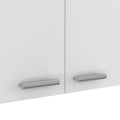 Wall Cabinet Ontario, Double Door, White Finish White Particle Board