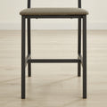 Dining Set For 5 Kitchen Table With 4 Upholstered Chairs, Grey, 47.2'' L X 27.6'' W X 29.7'' H. Grey Particle Board